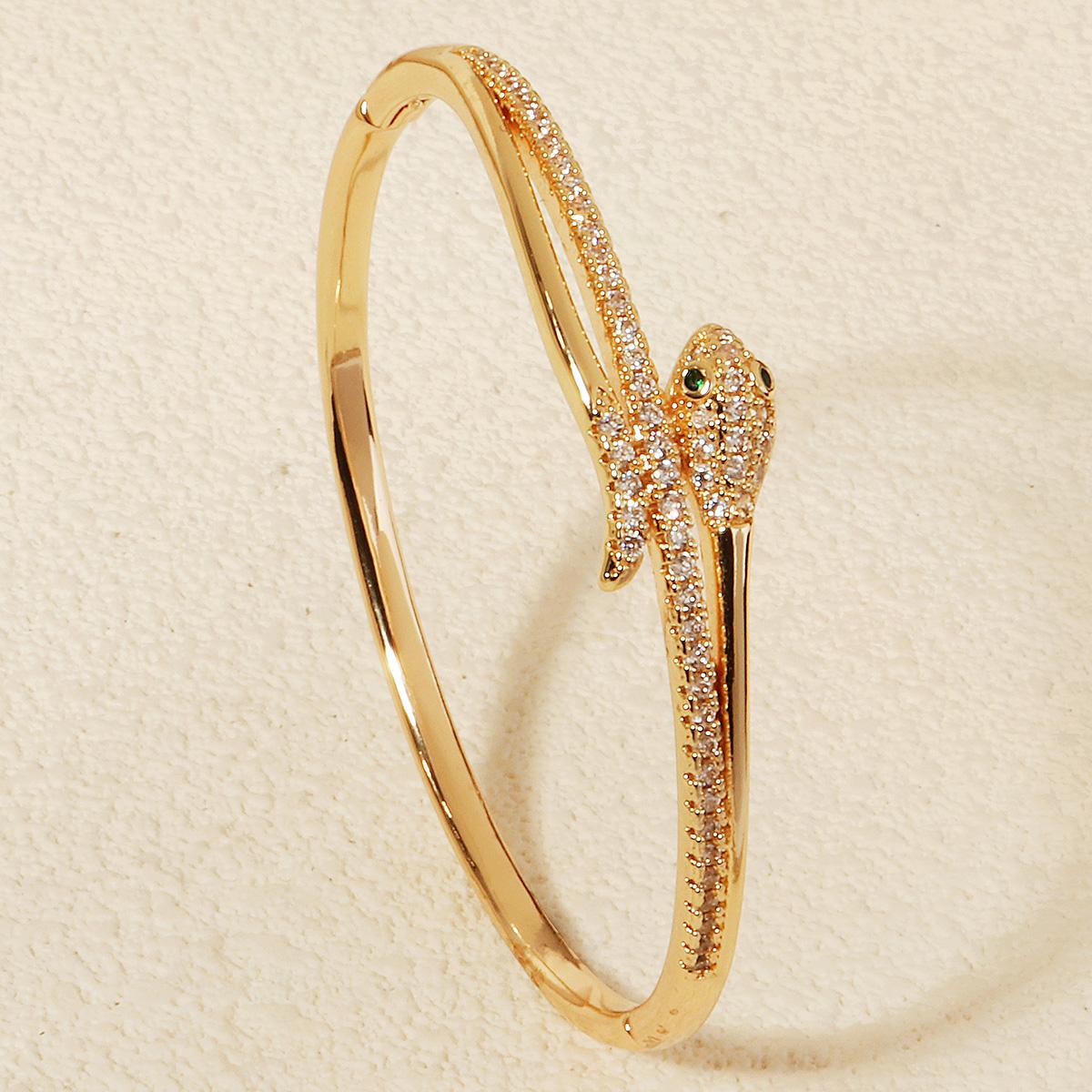 Европа и Америка Классический браслет-змея для женщин Нержавеющая сталь Цирконий Гвоздь Браслет Модные украшения Лето