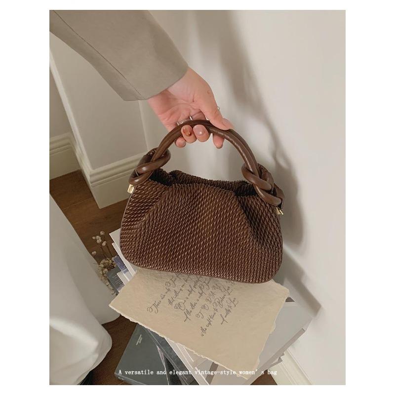 Ručně pletená taška, Vědro taška, Crossbody taška pod paži, Ramenní taška pro dojíždění, Velkokapacitní crossbody taška