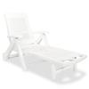 Day and Night - Day and Night Lounger with White Plastic Footrest