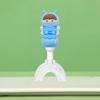 Kids' U-Shaped Toothbrush, Soft Bristle Silicone Brush for Ages 1-12, Cute Bee Handle