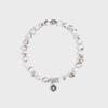 Shell Bead Siver Bracelet
