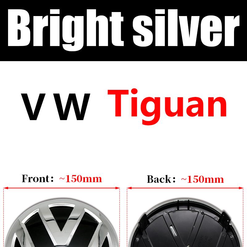 BHG1 For Volkswagen VW Hub Caps 1PC ABS Car Front Grille Trunk Badge Emblem Logo for Tiguan 2017 2018 2019 2020 Auto Modification Dec JW7