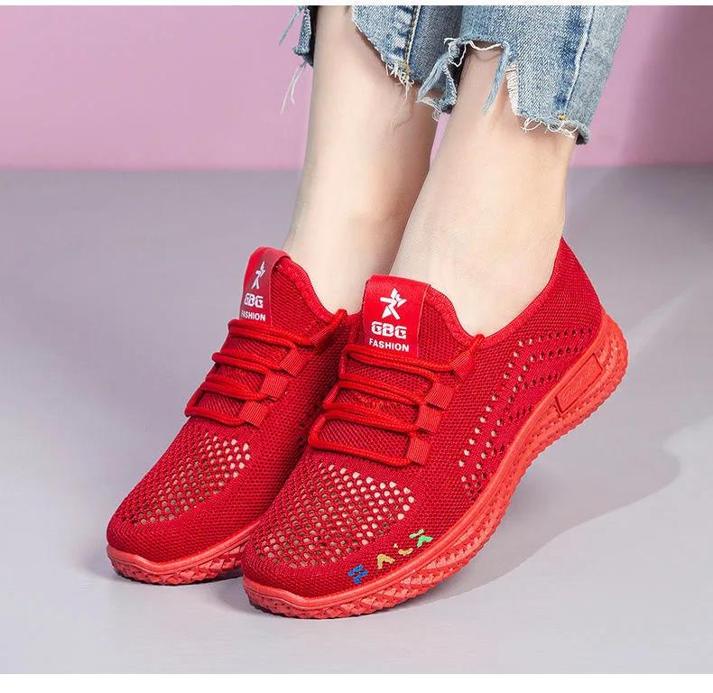 Fashion Women's Mesh Breathable Sneakers Summer New Designer Shoes Female Sports Running Tennis Shoe Athletic Barefoot Ballet Flats