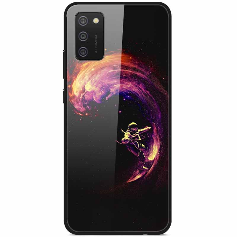

Case For Samsung A31 A41 A51 A71 Cover Luxury Tempered Glass Hard Covers For Samsung Galaxy A51 Cases A 51 Soft Bumper Space Galaxy A51
