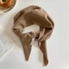 Pure Wool Triangle Scarf Niche Knitted Headscarf Multifunctional Scarf for Women Warm and Versatile Autumn and Winter New Trend