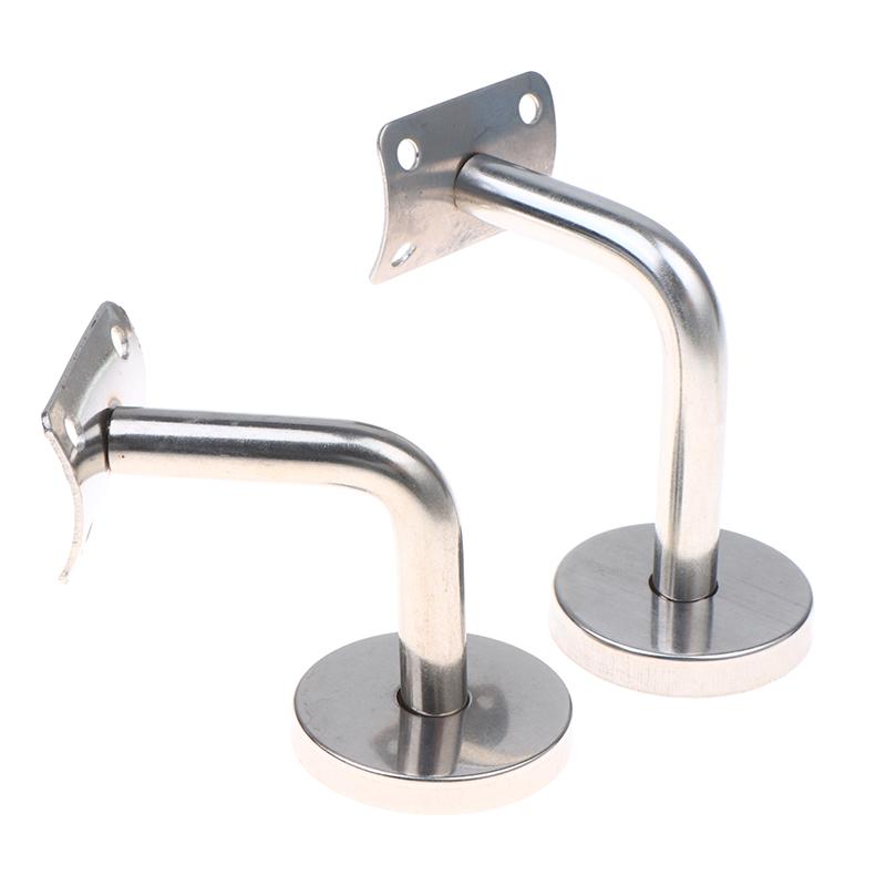 Handrail Bracket Stainless Steel Wall Support Hand Rail Balustrade Mopstick Wall Mounted Handrail Bracket Fixing Accessories