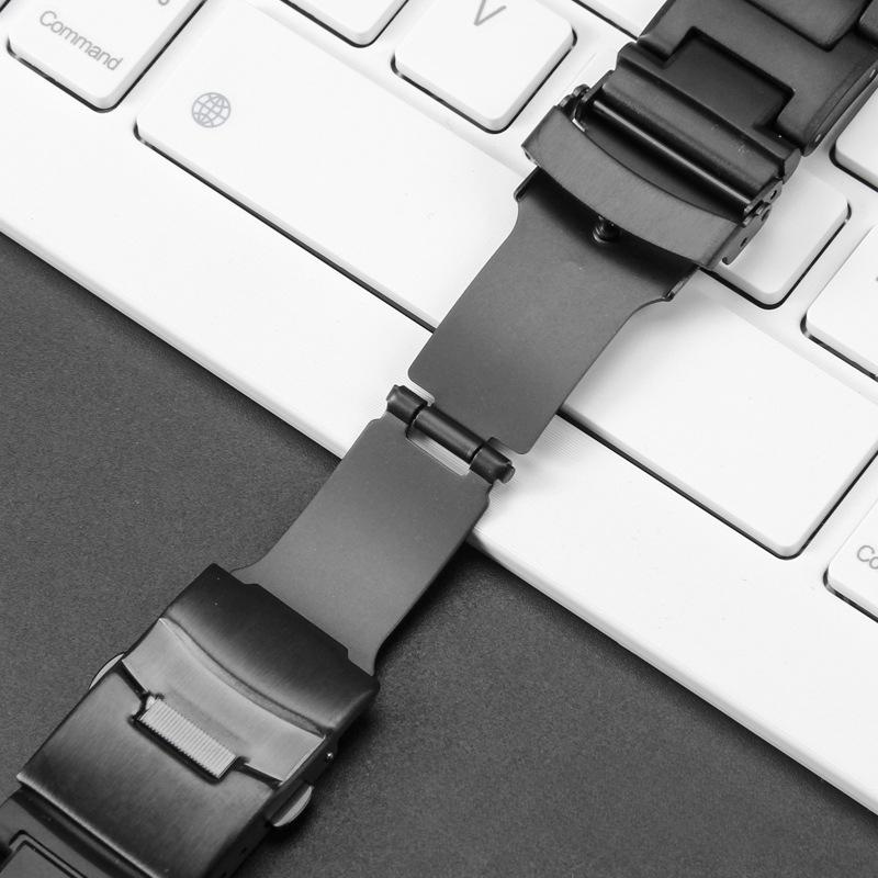 16mm Für Casio G-Shock PROTREK PRW-3100/6000/6100/3000 PRG-300 modifiziertes Kunststoff-Stahl-Verbund-Uhrenarmband Armbandzubehör