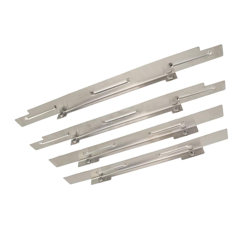 4 Stück 36 Zoll Edelstahl Windschutz Edelstahl Windschutz Schild Flache Grillplatte