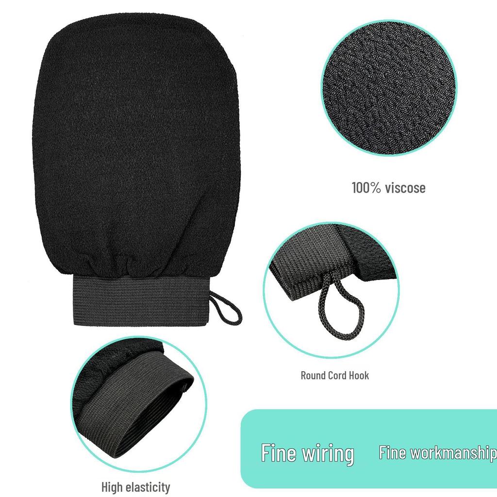 Multicolor Exfoliating Washcloth & Glove Set: Double-Sided, Single Layer, Massage & Back Scrubber.