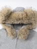 Unisex Teddybär-Ohren Pelzkragen Strickjacke Hoodie - Herbst/Winter 2026 Lockerer College-Stil Jacke