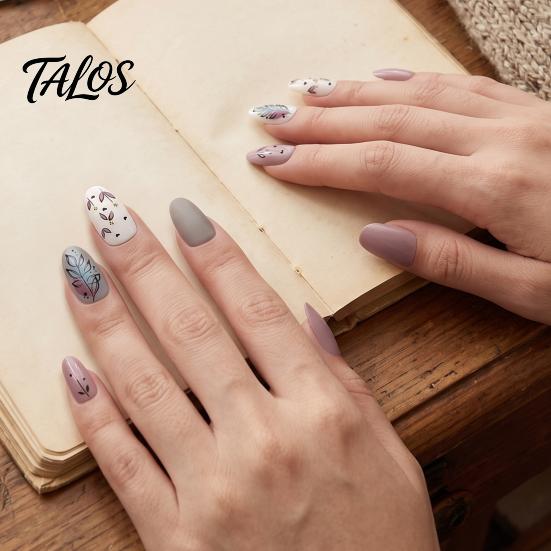 Autumn Manicure Sticker Leaf Nail Art Stickers, Waterproof Fall Maple Leaves Embellishments Decals, Self-Adhesive Stickers for Women and Girls