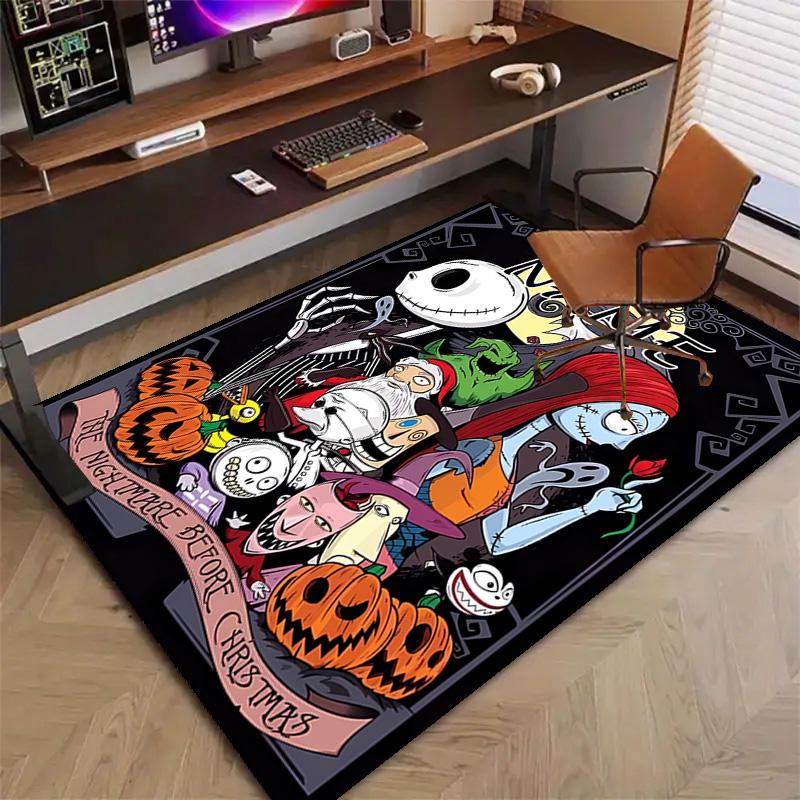 Custom Jack Mat Personalized Name, Polyester Washable Indoor Entryway Rug, Gift for Christmas, Easter, Thanksgiving Day