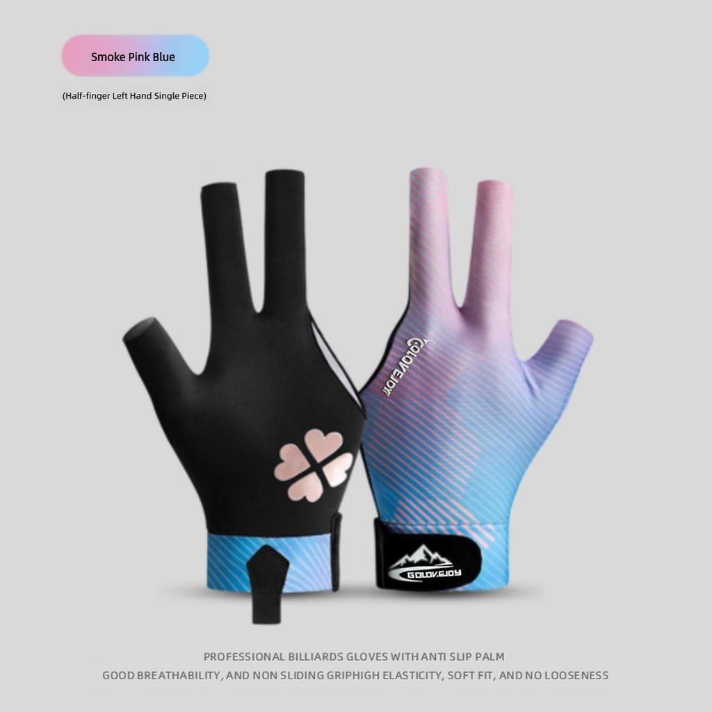 1PCAnti Slip Breathable Billiard Gloves 3 Finger Design Pool Cue Snooker Glove for Men Women Left Right Hand