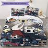 Juego de Ropa de Cama con Patrón de Hollow Knight Funda Nórdica Funda de Almohada Decoración del Hogar Regalo de Cumpleaños (1 * funda de edredón + 2 * fundas de almohada sin relleno)42