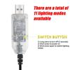 Demon Eyes Vehicle Signal Lights LED Eyes Light Warning Strobe Lights USB Plug-in Matrix Panel Decorations for Car Windshield