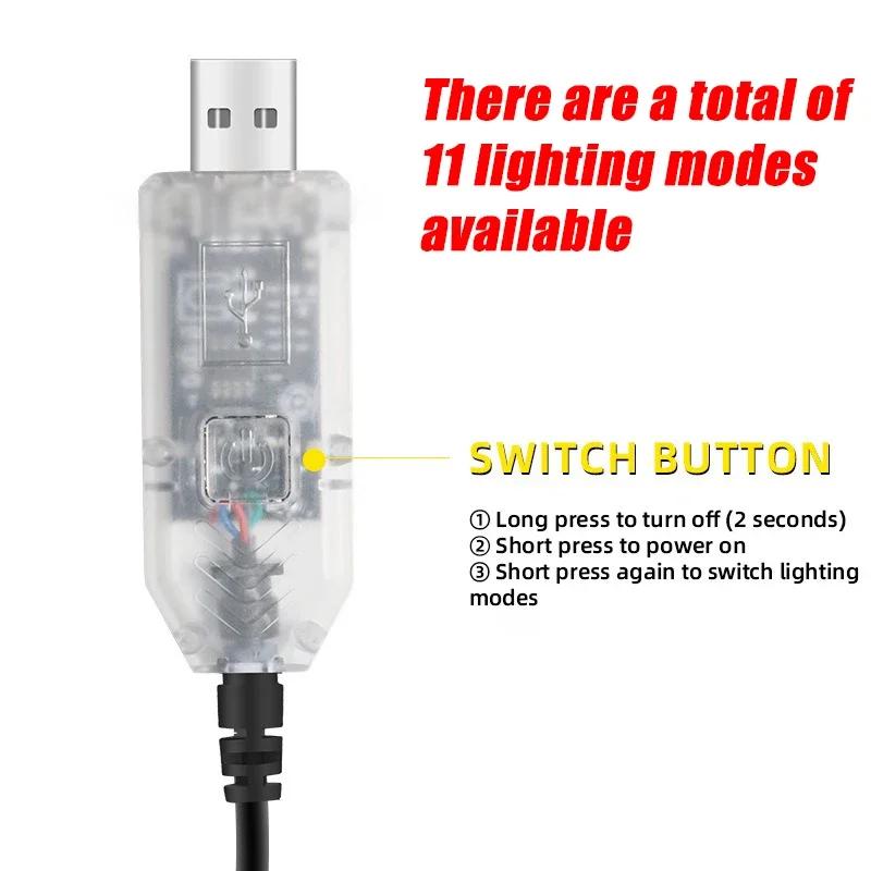Demon Eyes Vehicle Signal Lights LED Eyes Light Warning Strobe Lights USB Plug-in Matrix Panel Decorations for Car Windshield