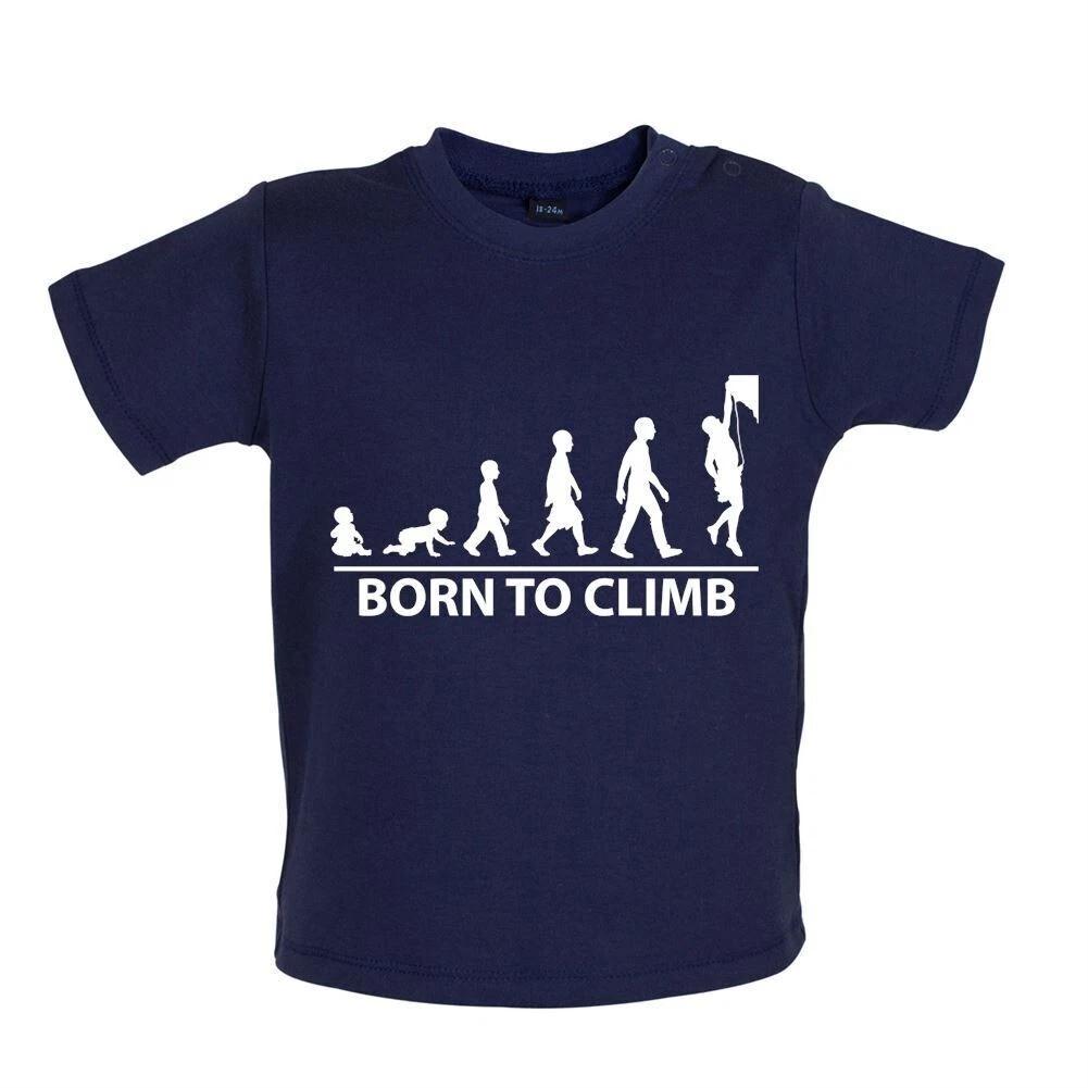 

Born To Rock Climb - Baby Kids Boys Girls Unisex T-Shirt / Babygrow - Climber Climbing Indoor Outdoor 100