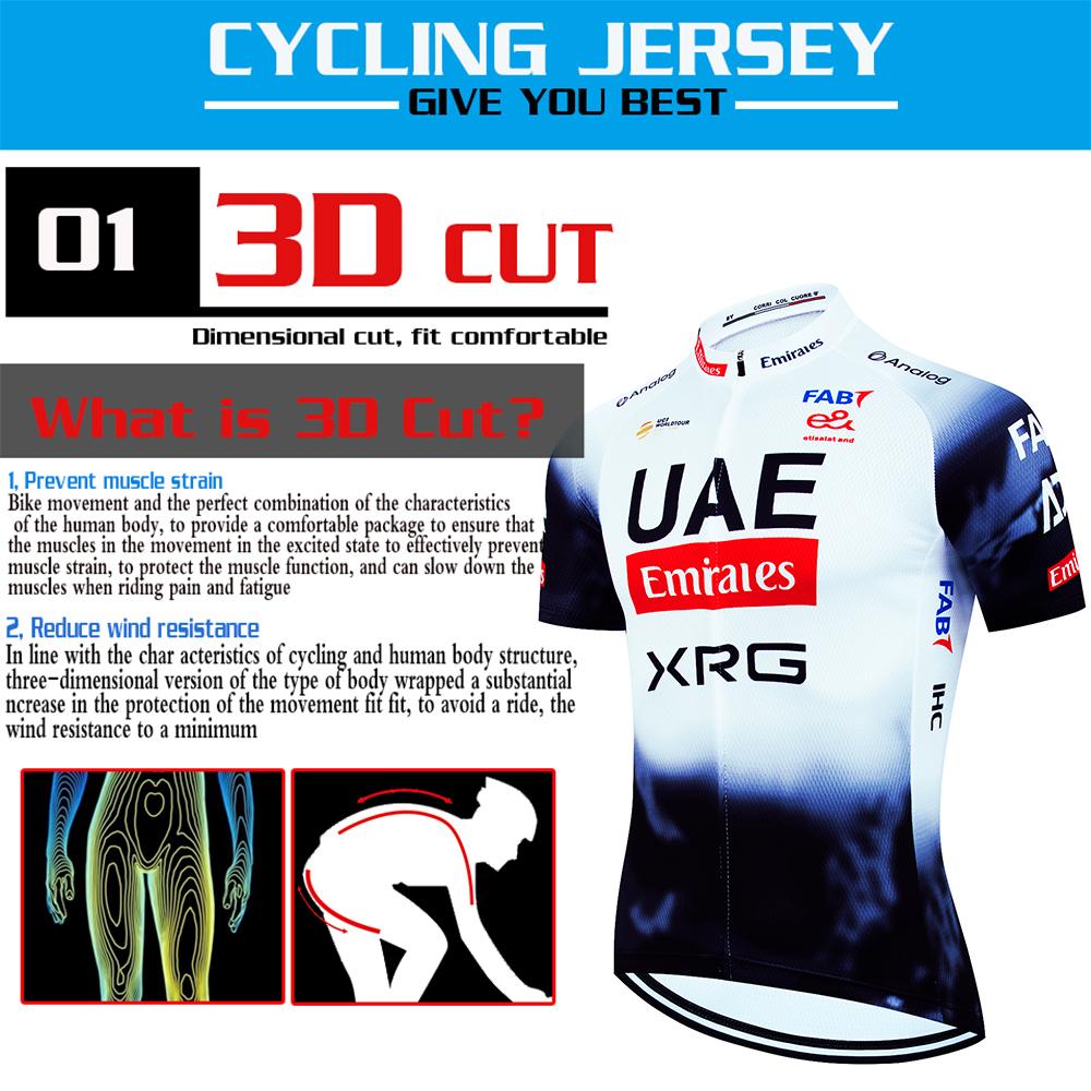 2026 UAE Cycling Jersey Set MTB Uniform Bike Clothing Summer Breathable Bicycle Shirt Ropa Ciclismo Bib Pants Maillot Ciclismo