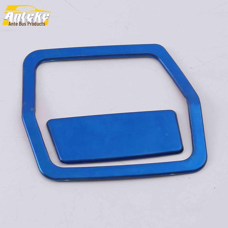 Fits 17-19 A4L: Cabin Storage Box Bright Ring & Glove Box Handle Frame Decor Patch