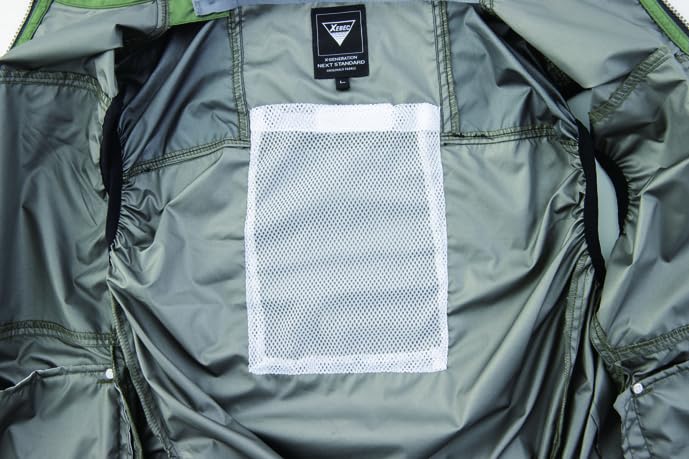 XEBEC Air-Conditioned Heat-Shielding Vest XE98030-22-LL, Silver Gray