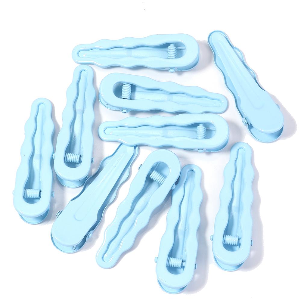 10pcs Metal Hairpins 5.8cm Candy Color Wave Hair Clip Hollow Barretttes For DIY Women Girls Fashion Hairpins Hair Accessories