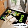 Custom Name Zombies Battle Rug for Living Room, Game Rooms, Office, Bedroom, Floor Mat Playful Design, Fan Gifts Christmas Decor