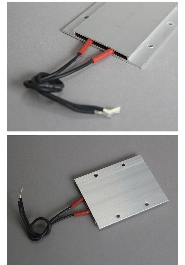 220V Ceramic PTC Electric Heater with Disassembly and Assembly LED Lamp Beads - 77x62mm