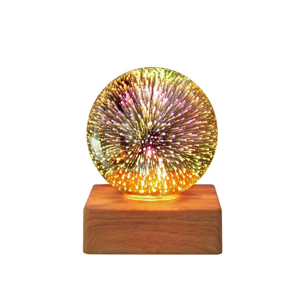 

Creative Romantic Starry LED Night Light - USB Plug-In Bedroom Bedside Lamp 9x9x11.8 cm