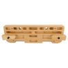 Training Hang Board Solid Wood Various Grip Hole Enhanced Strength Exercise Compact Climbing Finger Board for Home Gym