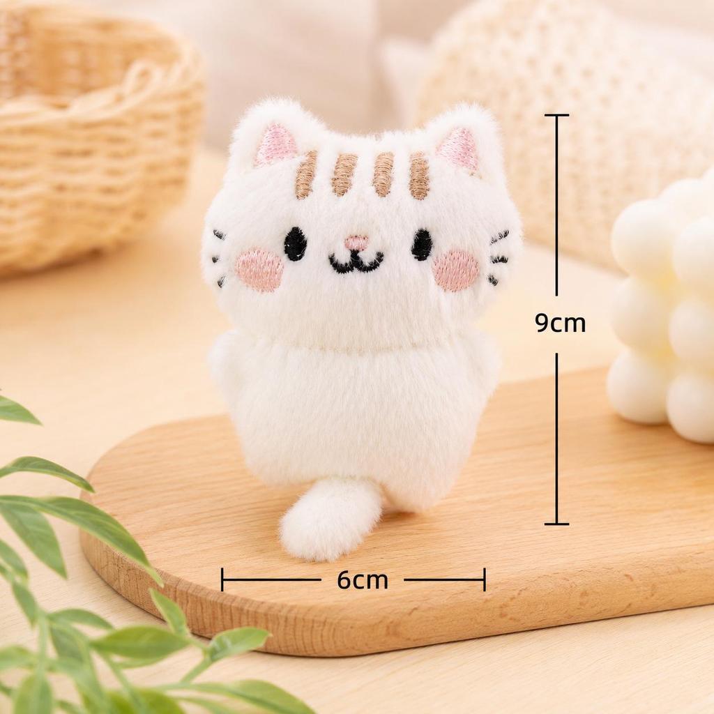 Japanese Kitten Plush Keychain for Backpacks