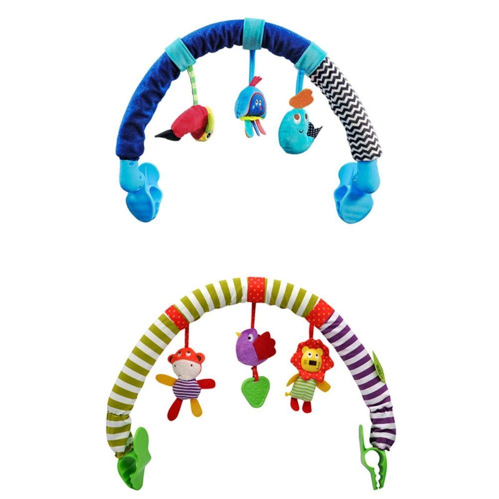 Early Education Crib Rattles Music Plush Toys Baby Sensory Hanging Rattles  Baby Crib
