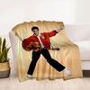 Elvis Presley Costume for Halloween Party Cosplay Dress UpBlanket Flannel Throw Blanket for Sofa, Bed, Travel, Camping, Office, Couch, Chair