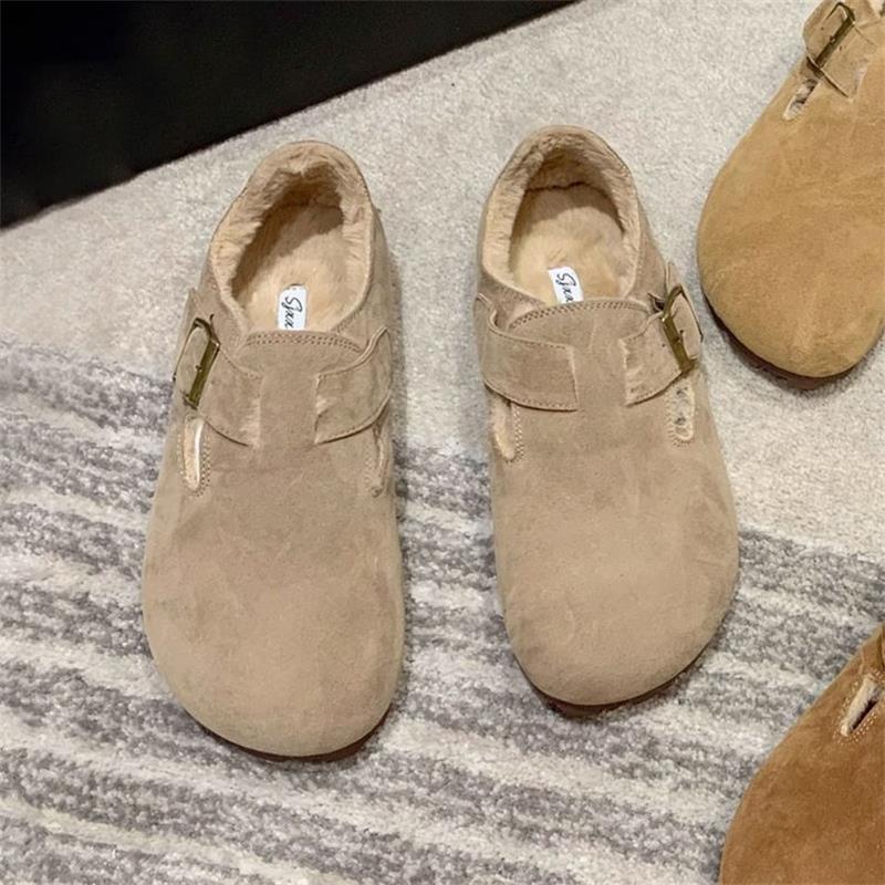 

Ботинки флисовые утолщенные теплые однопедальные ботинки Doudou 2024 новые зимние ботинки Boken пушистые зимние ботинки из хлопка 40