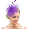 Featherweight Feather Bridal Decoration With Comfortable Fit For Wedding Race Day Events