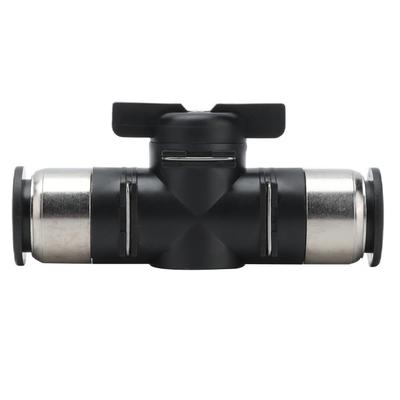 Push To Connect Straight Union Ball Valve Quick Release Pneumatic Ball Valve for Pneumatic Tools
