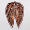 Foulard in Seta con Fiore di Anacardio per Donne e Uomini in Tessuto Raso per Uso Primavera Estate Autunno Inverno