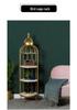 Wrought Iron Multi-Layer Floor-Standing Flower Pot & Storage Rack for Living Room, Bedroom, Balcony & Bathroom.