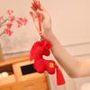 Year of The Horse Mascot Cartoon Horse Keychain Handmade Fluffy Pony Bags Charm Chinese Zodiac Inspired Ornament