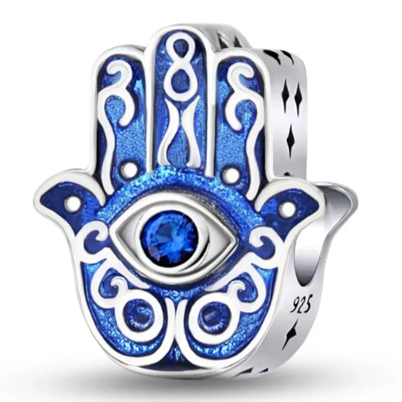 Copper Owl Fatima'S Hand Guardian Bird Sunflower Charms Beads Fit Original Pan Bracelets Bangles Fine Jewelry Gift