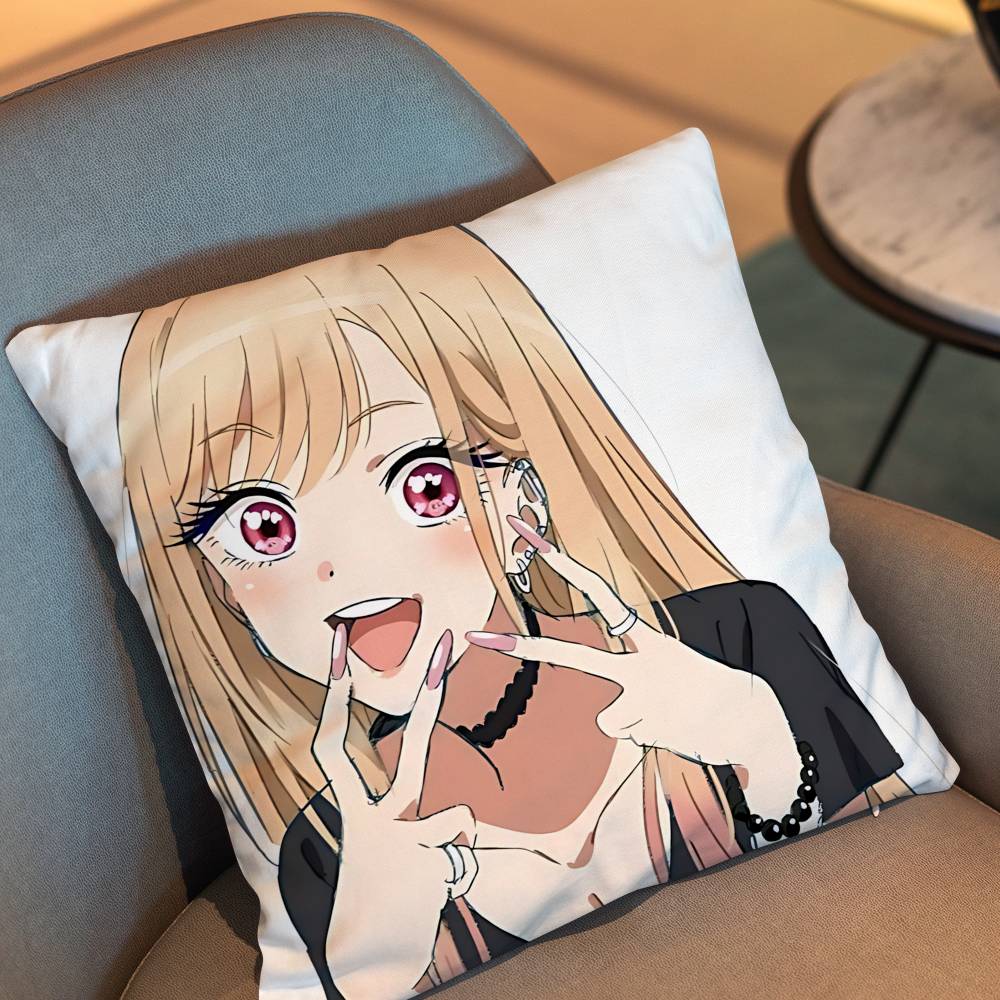 Süßer Marin Kitagawa Wakana Gojo Kissenbezug Geeignet für Sofa Auto Schlafzimmer Büro Kissen Dekorative Kissenhülle