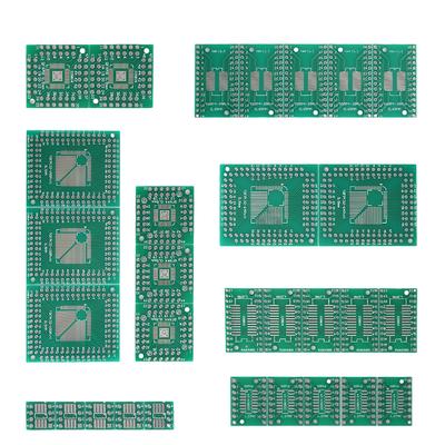 30 teile/los PCB Board Kit Platine SMD Drehen Zu DIP Adapter Konverter Platte FQFP HTQFP QFN48 SOP SSOP TSSOP 8 16 24 28