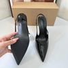 Fashion 2025 Luxury High Heels Women Sandals Designer Pointed Toe Sexy Summer Party Wedding Dress Stilettos Concise Office Lady Shoes