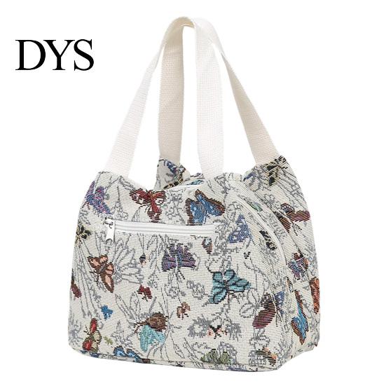 Fruit Container Lunch Bag Waterproof Stylish Floral Tote Portable Box Carrier for Women Commuting Picnic Camping Reusable
