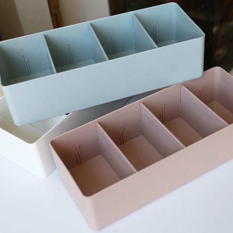 Adjustable Storage Box Divided Storage Tableware Sundries Organizer Storage Case Plastic Drawer Storage Box Free Combination