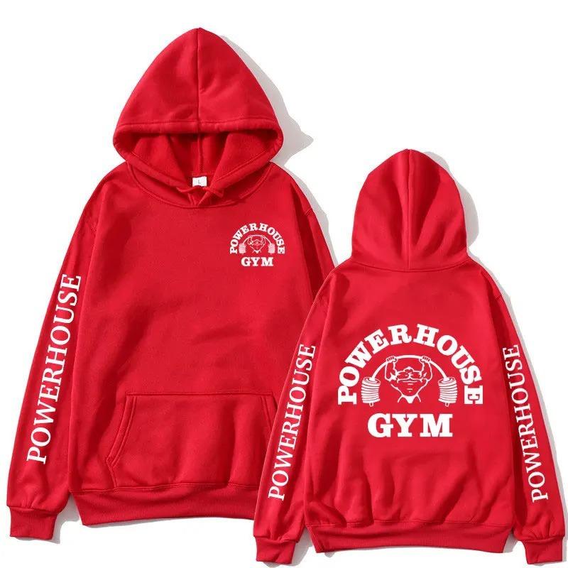 Powerhouse Gym Logo Hoodie Ashion Sweatshirt Hip Hop Casual Fashion Unisex Autumn Winter Fleece Streetwear Tops