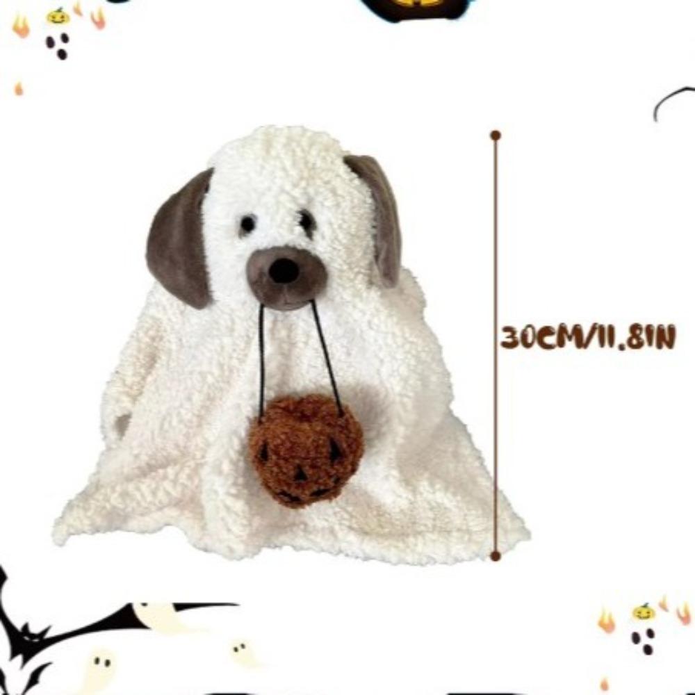 PP Cotton Halloween Plush Toy White Bat Throw Pillow Comfortable Ghost Dog Pillow  Home