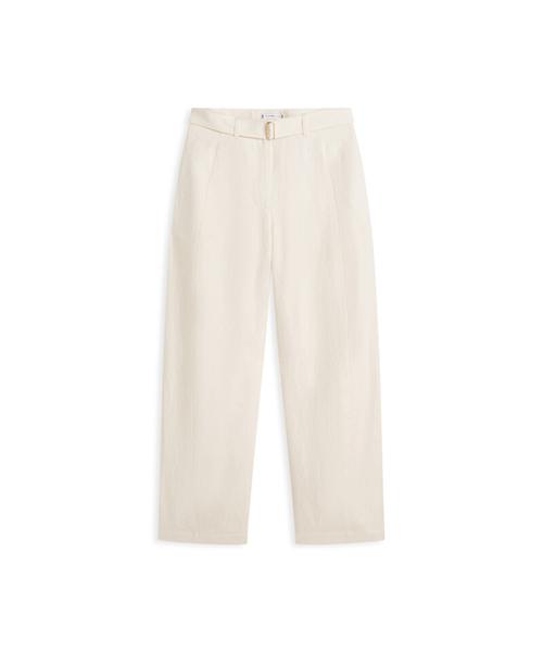 TOMMY HILFIGER Linen Utility Barrel Pants (T22G3Wpc081Wt1Aef)