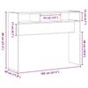Console Table Black Oak Effect 105 X 30 X 80 Cm