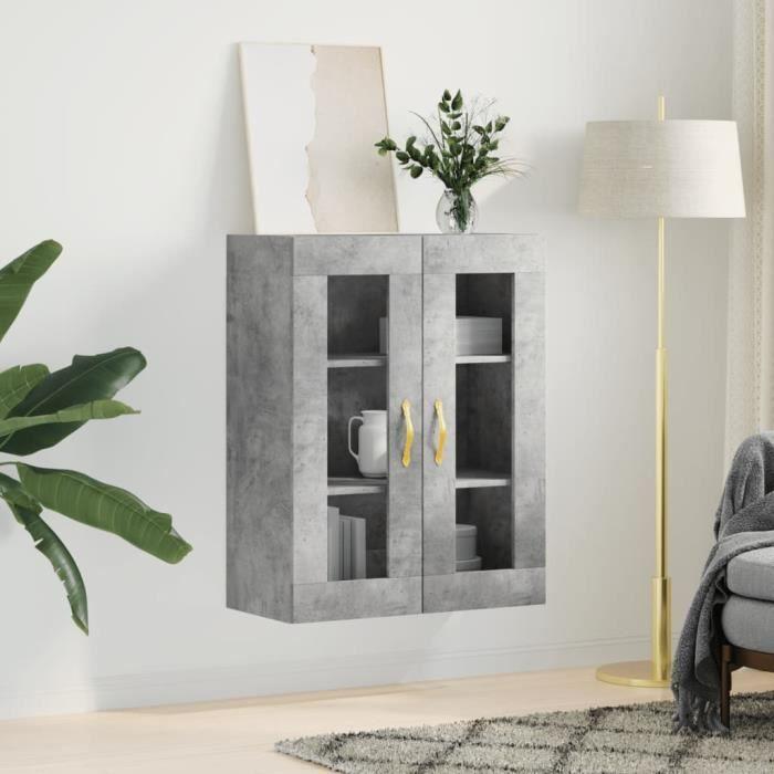 VidaXL Armoire murale gris béton 69,5x34x90 cm 828464