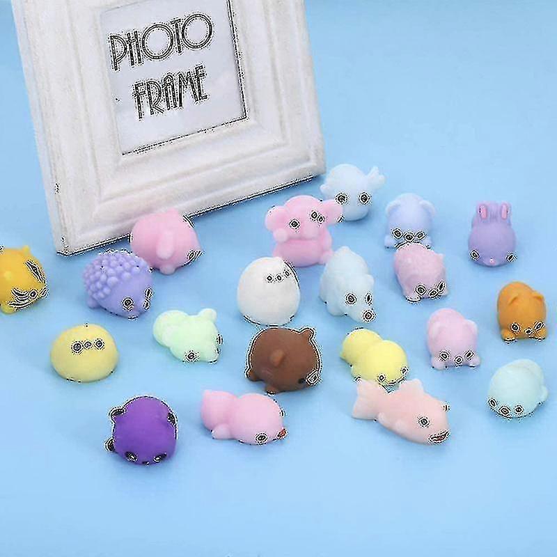 24pcs Squishy Toy Cute Animal Antistress Ball  Mochi Toy Stress Relief Toys